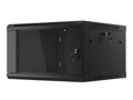 LANBERG RACK CABINET 19” WALL-MOUNT 6U/600X600 (FLAT PACK) V2 BLACK