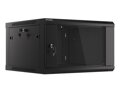 LANBERG RACK CABINET 19” WALL-MOUNT 6U/600X600 (FLAT PACK) V2 BLACK