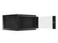 LANBERG RACK CABINET 19” WALL-MOUNT 6U/600X600 (FLAT PACK) V2 BLACK