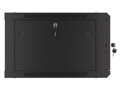 LANBERG RACK CABINET 19” WALL-MOUNT 6U/600X600 (FLAT PACK) V2 BLACK
