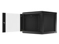 LANBERG RACK CABINET 19” WALL-MOUNT 9U/600X600 (FLAT PACK) V2 BLACK