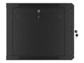 LANBERG RACK CABINET 19” WALL-MOUNT 9U/600X600 (FLAT PACK) V2 BLACK