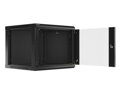 LANBERG RACK CABINET 19” WALL-MOUNT 9U/600X600 (FLAT PACK) V2 BLACK