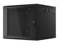 LANBERG RACK CABINET 19” WALL-MOUNT 9U/600X600 (FLAT PACK) V2 BLACK