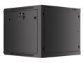 LANBERG RACK CABINET 19” WALL-MOUNT 9U/600X600 (FLAT PACK) V2 BLACK