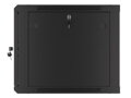 LANBERG RACK CABINET 19” WALL-MOUNT 9U/600X600 (FLAT PACK) V2 BLACK