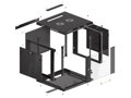 LANBERG RACK CABINET 19” WALL-MOUNT 9U/600X600 (FLAT PACK) V2 BLACK