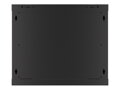 LANBERG RACK CABINET 19” WALL-MOUNT 9U/600X600 (FLAT PACK) V2 BLACK