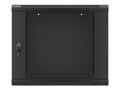 LANBERG RACK CABINET 19” WALL-MOUNT 9U/600X600 (FLAT PACK) V2 BLACK