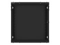 LANBERG RACK CABINET 19” WALL-MOUNT 12U/600X600 FOR SELF-ASSEMBLY WITH METAL DOOR BLACK   (FLAT PACK)