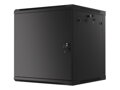 LANBERG RACK CABINET 19” WALL-MOUNT 12U/600X600 FOR SELF-ASSEMBLY WITH METAL DOOR BLACK   (FLAT PACK)