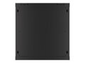 LANBERG RACK CABINET 19” WALL-MOUNT 12U/600X600 FOR SELF-ASSEMBLY WITH METAL DOOR BLACK   (FLAT PACK)