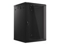 LANBERG RACK CABINET 19” WALL-MOUNT 18U/600X600 (FLAT PACK) BLACK   V2