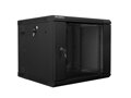 LANBERG RACK CABINET 19” DOUBLE-SECTION WALL-MOUNT 9U/600X600 (FLAT PACK) BLACK