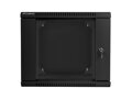 LANBERG RACK CABINET 19” DOUBLE-SECTION WALL-MOUNT 9U/600X600 (FLAT PACK) BLACK
