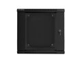 LANBERG RACK CABINET 19” DOUBLE-SECTION WALL-MOUNT 12U/600X600 (FLAT PACK) BLACK