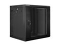 LANBERG RACK CABINET 19” DOUBLE-SECTION WALL-MOUNT 12U/600X600 (FLAT PACK) BLACK