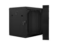 LANBERG RACK CABINET 19” DOUBLE-SECTION WALL-MOUNT 12U/600X600 (FLAT PACK) BLACK
