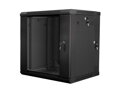 LANBERG RACK CABINET 19” DOUBLE-SECTION WALL-MOUNT 12U/600X600 (FLAT PACK) BLACK