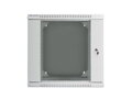 LANBERG RACK CABINET 19” DOUBLE-SECTION WALL-MOUNT 12U/600X600 (FLAT PACK) GREY