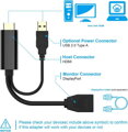 PremiumCord adaptér HDMI to DisplayPort Male/Female s napájením z USB