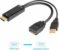 PremiumCord adaptér HDMI to DisplayPort Male/Female s napájením z USB