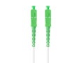 LANBERG optický patch cord SM SC/APC-SC/APC simplex 10m LSZH G657A2 průměr 3mm, barva bílá