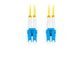 LANBERG optický patch cord SM LC/UPC-LC/UPC duplex 3m LSZH G657A1 průměr 3mm, barva žlutá