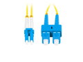 LANBERG optický patch cord SM SC/UPC-LC/UPC duplex 2m LSZH G657A1 průměr 3mm, barva žlutá