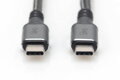 DIGITUS Připojovací kabel USB 4, TypeC na TypeC, AL-Housing PP Braid 4K@60Hz, PD3.0, 20Gbits/s, 3m, bl.