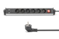 Digitus Prodlužovací přívod 230V 1,5m 6 zásuvek+vypínač+2xUSB-A+1xUSB-C