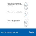 TP-Link Tapo RVA200 - Náhradní prachový sáček pro RV30 Plus, RV10 Plus