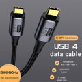 PremiumCord USB4™ Gen 3x2 40Gbps 8K@60Hz 240W Thunderbolt 3 kabel 0,8m
