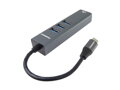 PremiumCord Adapter USB-C na Gigabit 10/100/1000Mbps + 3x USB3.0 konektor