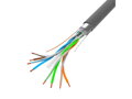 LANBERG FTP kabel CAT.6, Cu, délka 305m, šedý, CPR + Fluke passed, PVC