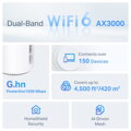 TP-Link Deco PX50(2-pack) - Powerline GHN1500 Meshový AX3000 Wi-Fi 6 systém pro chytré domácnosti , HomeShield (2-pack)