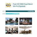 TP-Link EAP613 přístupový bod AX1800 WiFi 6 pro montáž na strop 1xGLAN PoE+