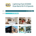 TP-Link EAP655-wall -  AX300 WIFI 6 přístupový bod Omada 1X GLAN POE IN, 1 GLAN POE OUT, 2X GLAN OUT povrchová montáž na