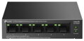 TP-Link LS105GP Switch 1x GLAN, 4x GLAN s PoE+, 65W