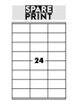 SPARE PRINT PREMIUM Samolepící etiketa bílá, 100 listů A4 (1 etiketa 70 x 36mm)
