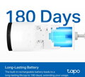 TP-Link Tapo C410 - Venkovní IP kamera na baterii, WiFi, 3MP (2304 × 1296 px) 125°, ONVIF Starlight (Color Night Vision)