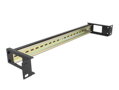 Delock 19” Panel na lištu DIN s bočním vstupem pro kabel, 1U, černý