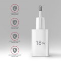 AXAGON ACU-QC18W, Nabíječka do sítě 18W, 1x port USB-A, QC3.0/AFC/Apple, bílá