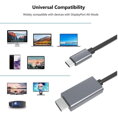 PremiumCord USB-C na HDMI kabel 2m rozlišení obrazu 8K@60Hz,4K@144Hz Aluminium