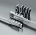 SWISSTEN DATOVÝ KABEL TEXTILE II USB / USB-C 1,5 M BÍLÝ