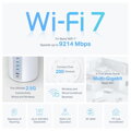 TP-Link Deco BE65(3-pack) BE9300 Třípásmový systém Mesh WiFi 7 pro celou domácnost, 4x 2.5GLAN, USB, 2,4/5/6GHz, HomeShi