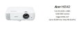 Acer H6542 DLP/FullHD 1920x1080 /4000 ANSI lm/13 000:1/ 2xHDMI /repro 1x3W/2,4 Kg