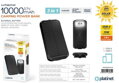 PLATINET POWERBANK 10000 mAh SOLAR PANEL WIRELESS CHARGER 15W 2X USB-A, 1X USB-C