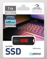 PLATINET přenosný SSD disk  USB 3.2 R/W UP TO 400MB/s 1TB černá