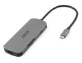 ACER 7IN1 TYPE C DONGLE: 1x HDMI,1x USB-C (Power Delivery max. 100W), 3x USB3.2, 1× SD, 1× micro SD